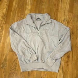 light blue brandy melville quarter zip